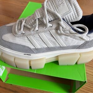 Adidas Ivy Park Gray and Cream Sneakers